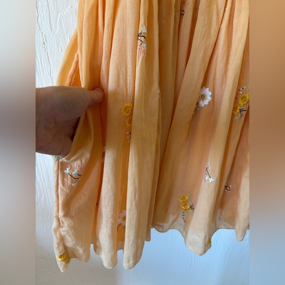 Free People Yellow Floral Mini Dress - Picture 6 of 16